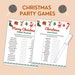 16 Christmas Games Bundle Christmas Party Games Christmas Games for ...