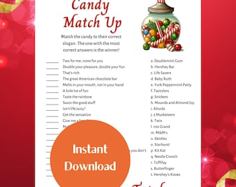 Candy Match Up Game | Christmas Party Game | Candy Quiz Game| Office Party Games | Holiday Party | Christmas Trivia