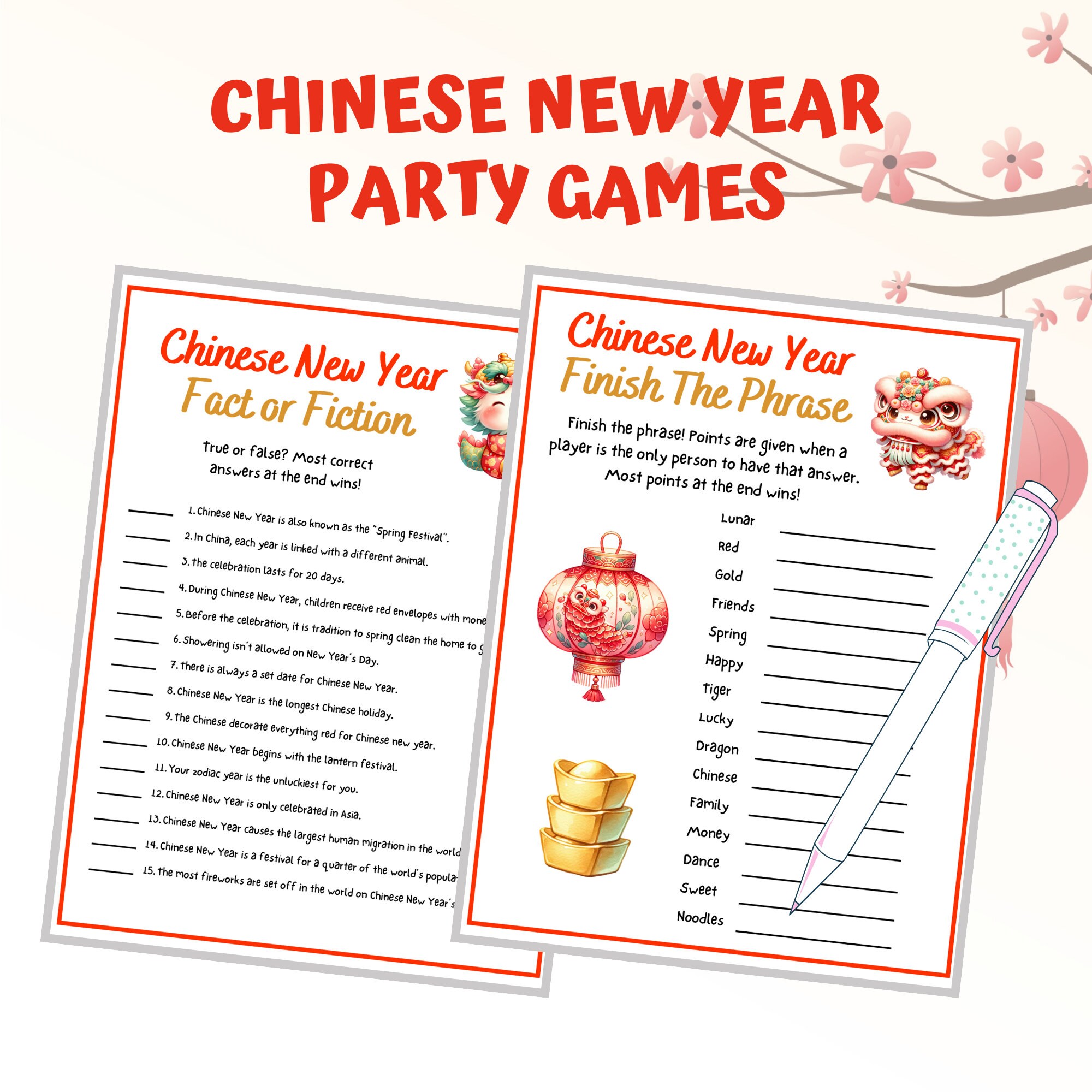 chinese new year interactive whiteboard games