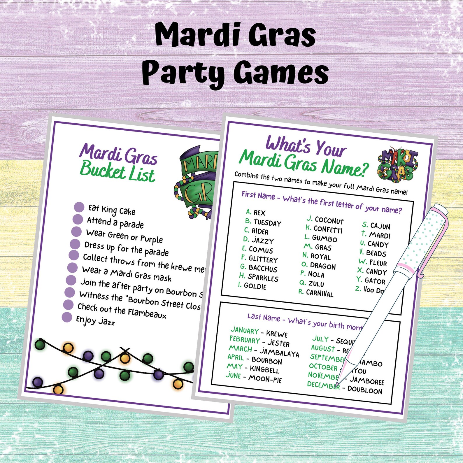 mardi gras football game