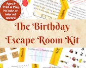 Escape Room For Kids | Printable Escape Room Kit | The Birthday Escape Room | DIY Escape Room | Birthday Party Games | Family Game Night