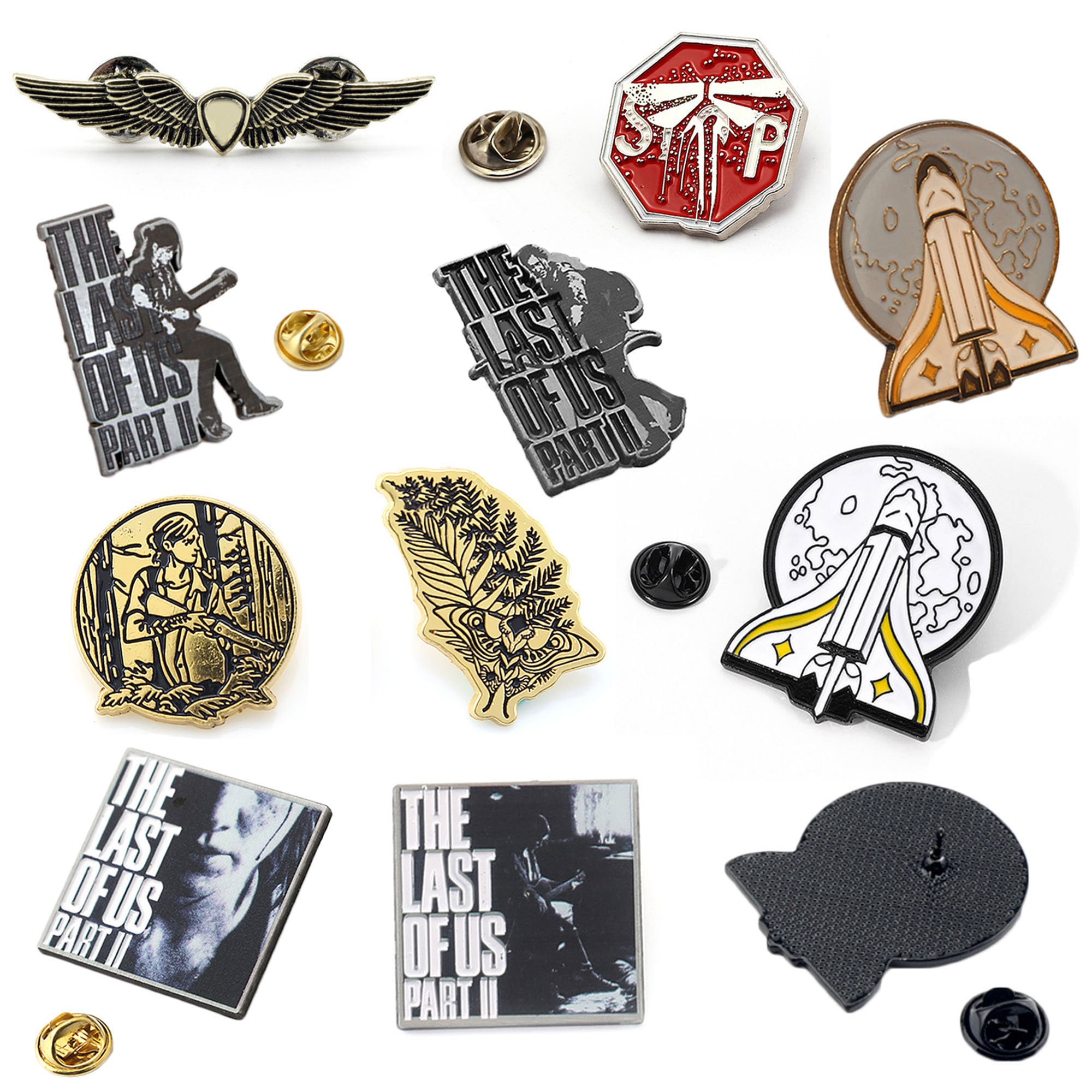 Game The Last of Us Part II 2 Firefly Logo Badges 3D Metal Brooches Pins  Cosplay Accessories Gifts Souvenir Pins