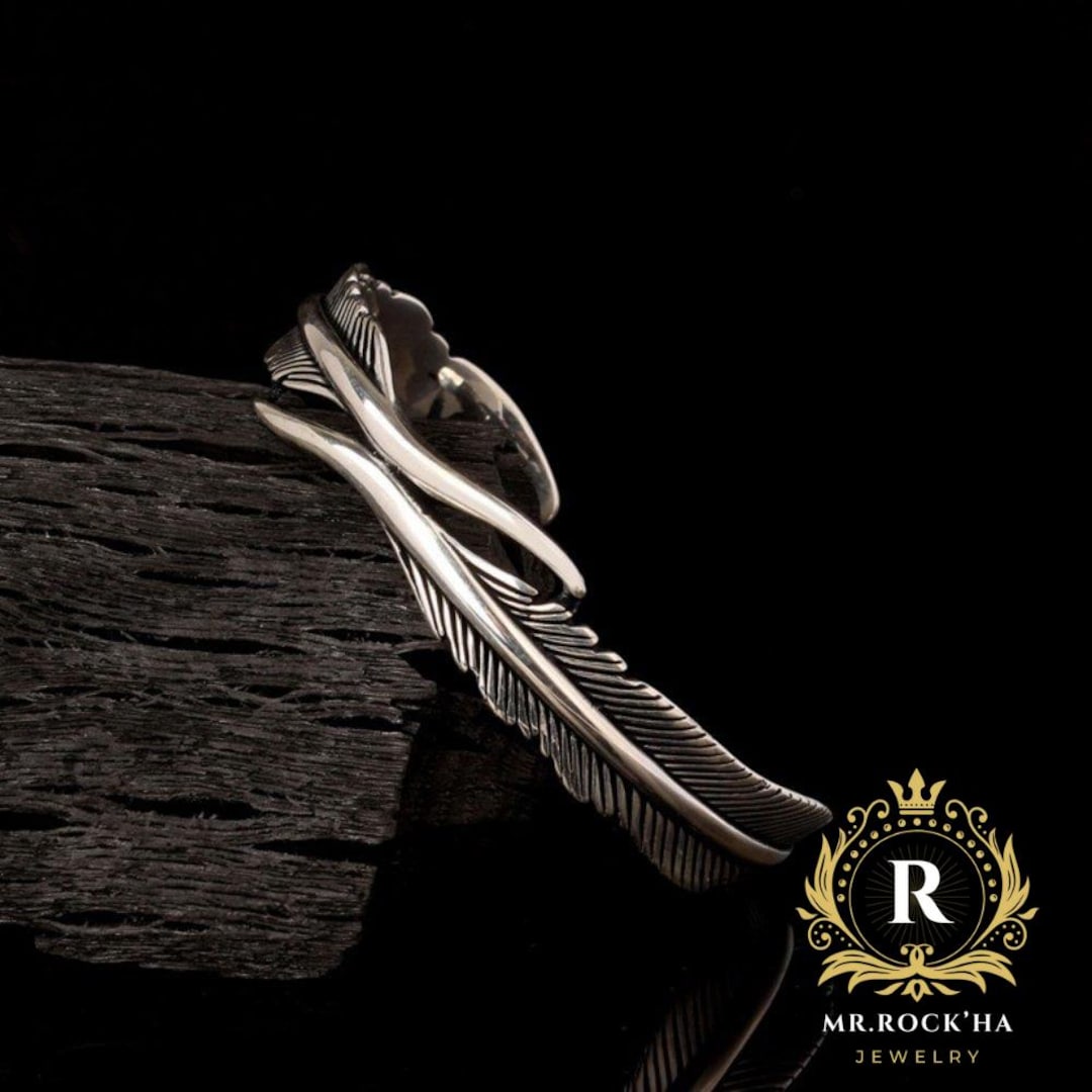 Eagle Feather Design Engraving,animal Design Jewelry,handmade ...