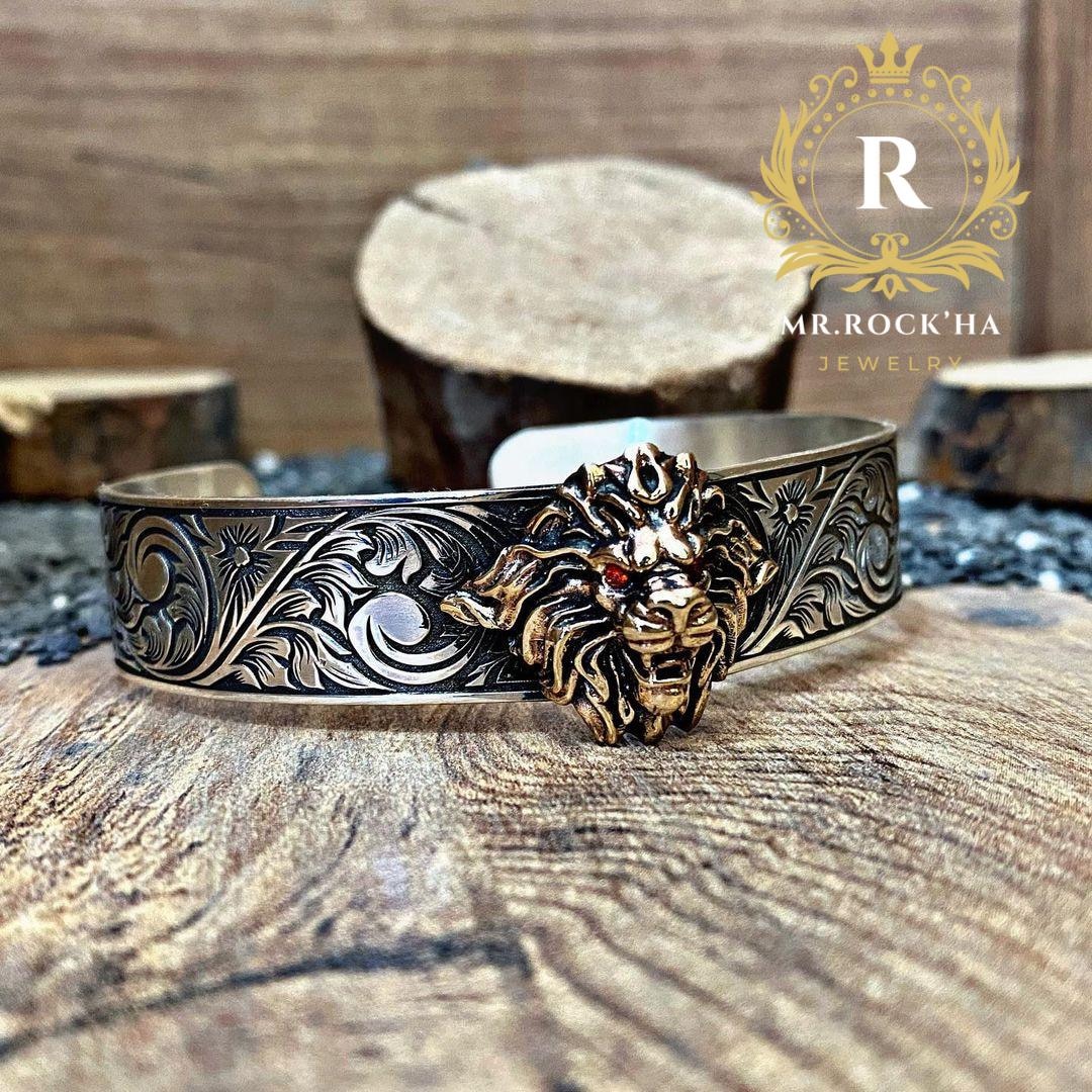 Lion Bracelet Kay Jewelers Custom Bracelet Handmade 925 Sterling - Main Image