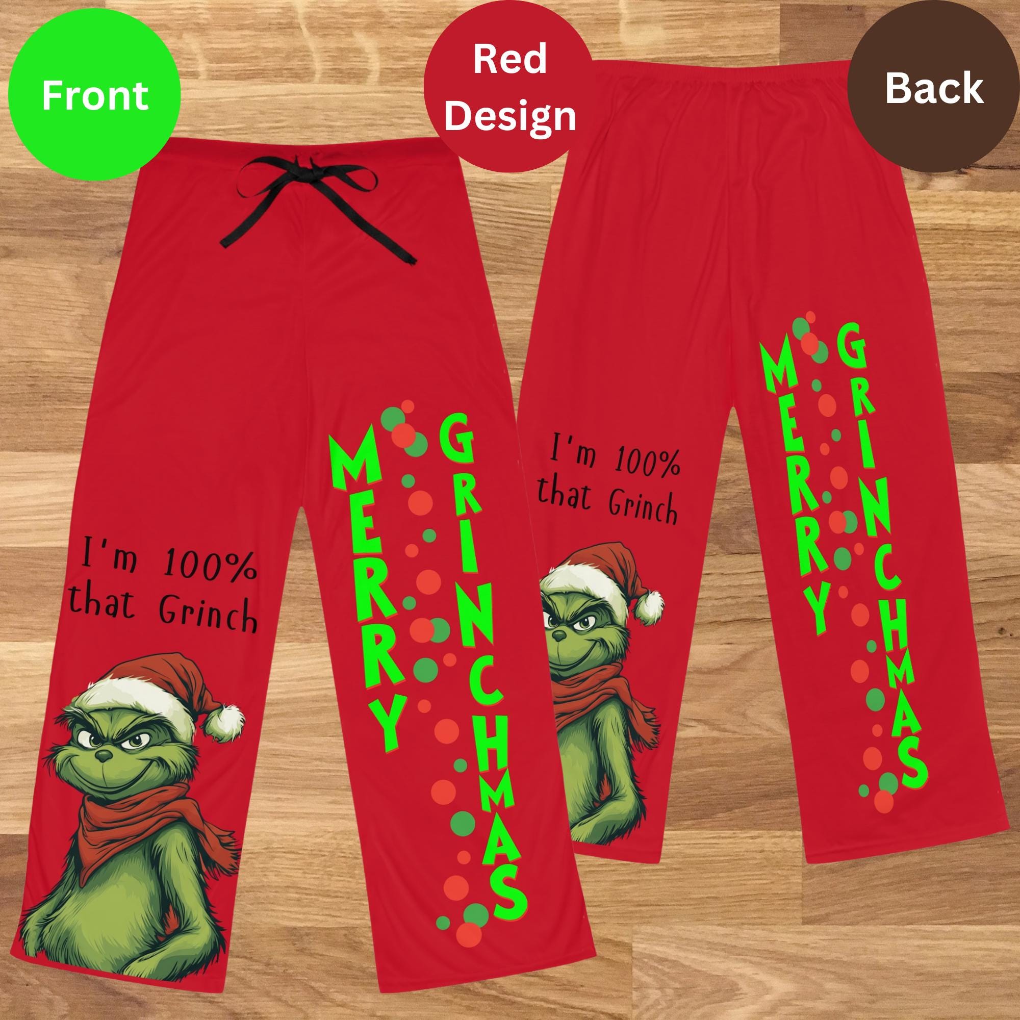 Grinch Pajama Pants Etsy Canada
