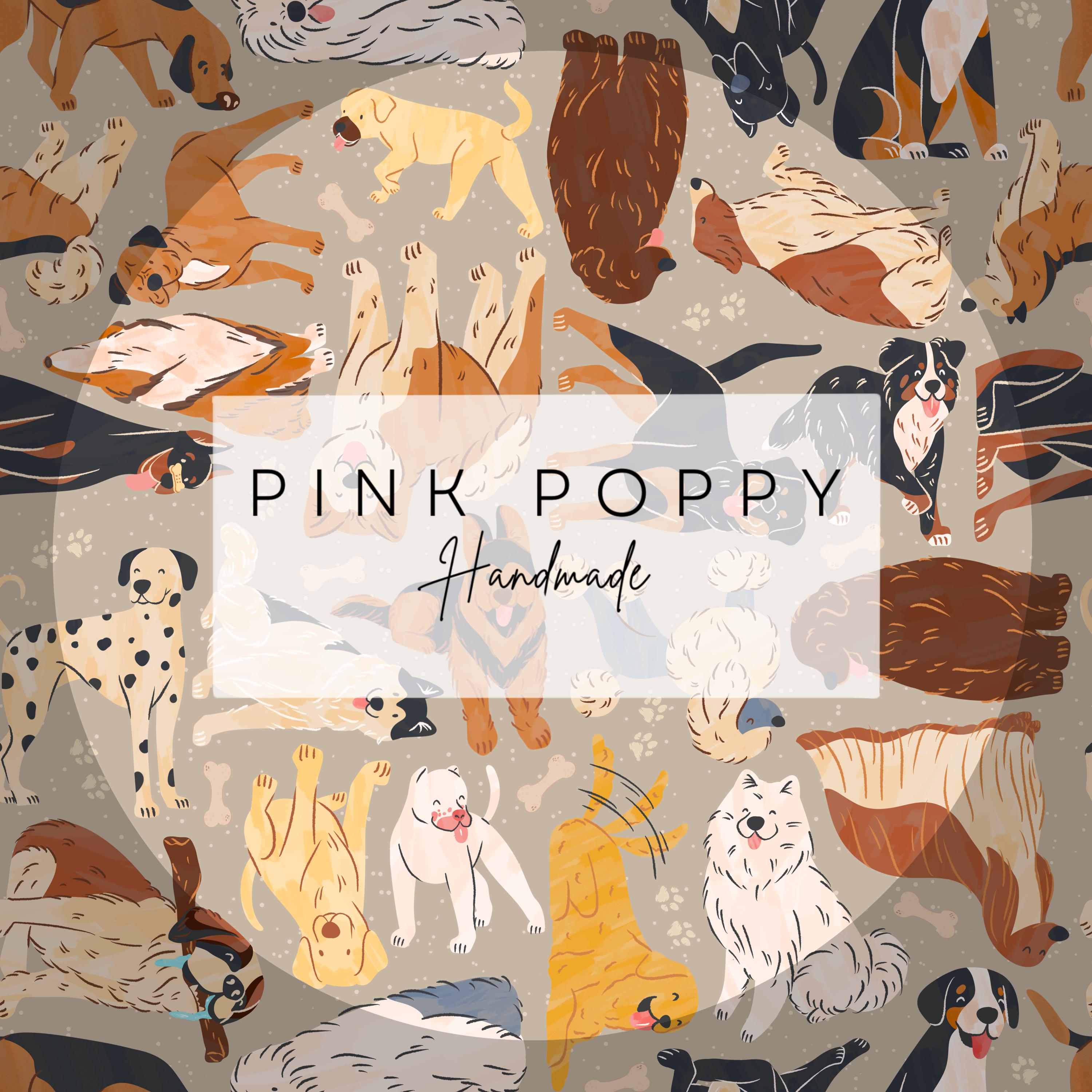 Playful Dog Breed Seamless Pattern • Whimsical Puppy Print (digital ...