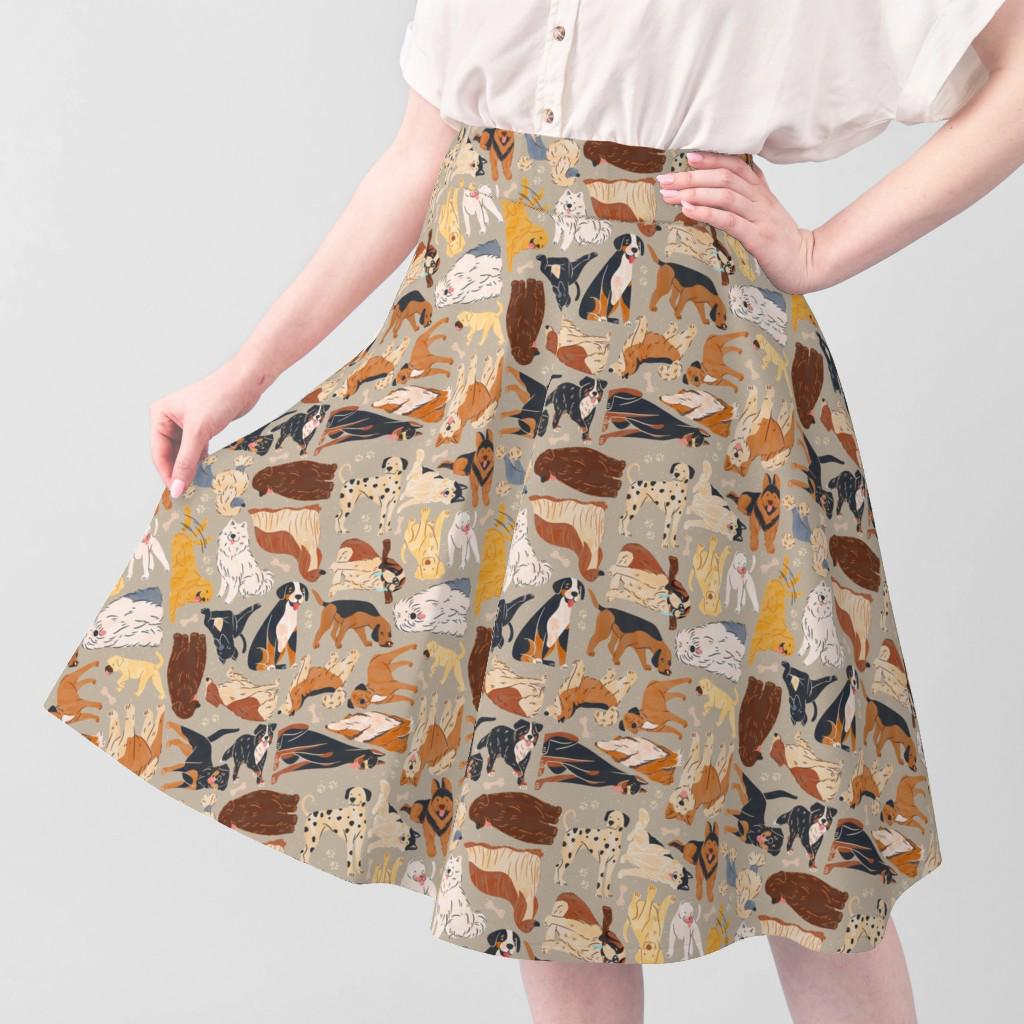 Playful Dog Breed Seamless Pattern • Whimsical Puppy Print (digital ...