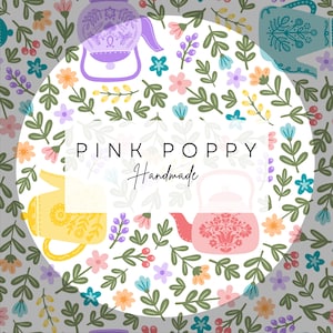 Seamless Pattern Floral Tea Kettle – Cute Vintage Teapot Clipart for Fabric, Scrapbooking & Sublimation - 300 DPI PNG Repeat Pattern