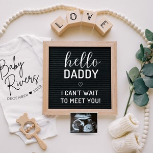 Schwangerschaftsanzeige an Ehemann, Schwangerschaftsanzeige, Digitale Schwangerschaftsanzeige, Baby Jungen Geburtsanzeige, Baby Ultraschall