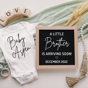 It’s A Boy Gender Reveal Boy Pregnancy Announcement, Little Brother Social Media, Gender Announcement Digital, Gender Reveal Ideas, Pregnacy