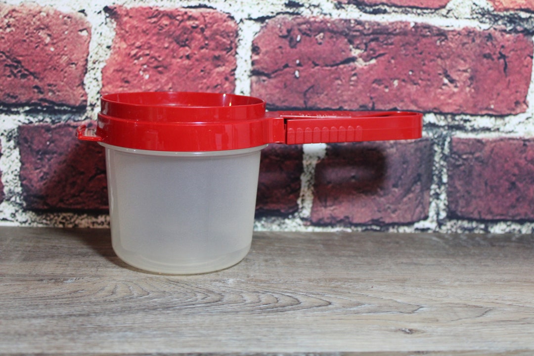 Tupperware Flour Sifter Red Handle Etsy