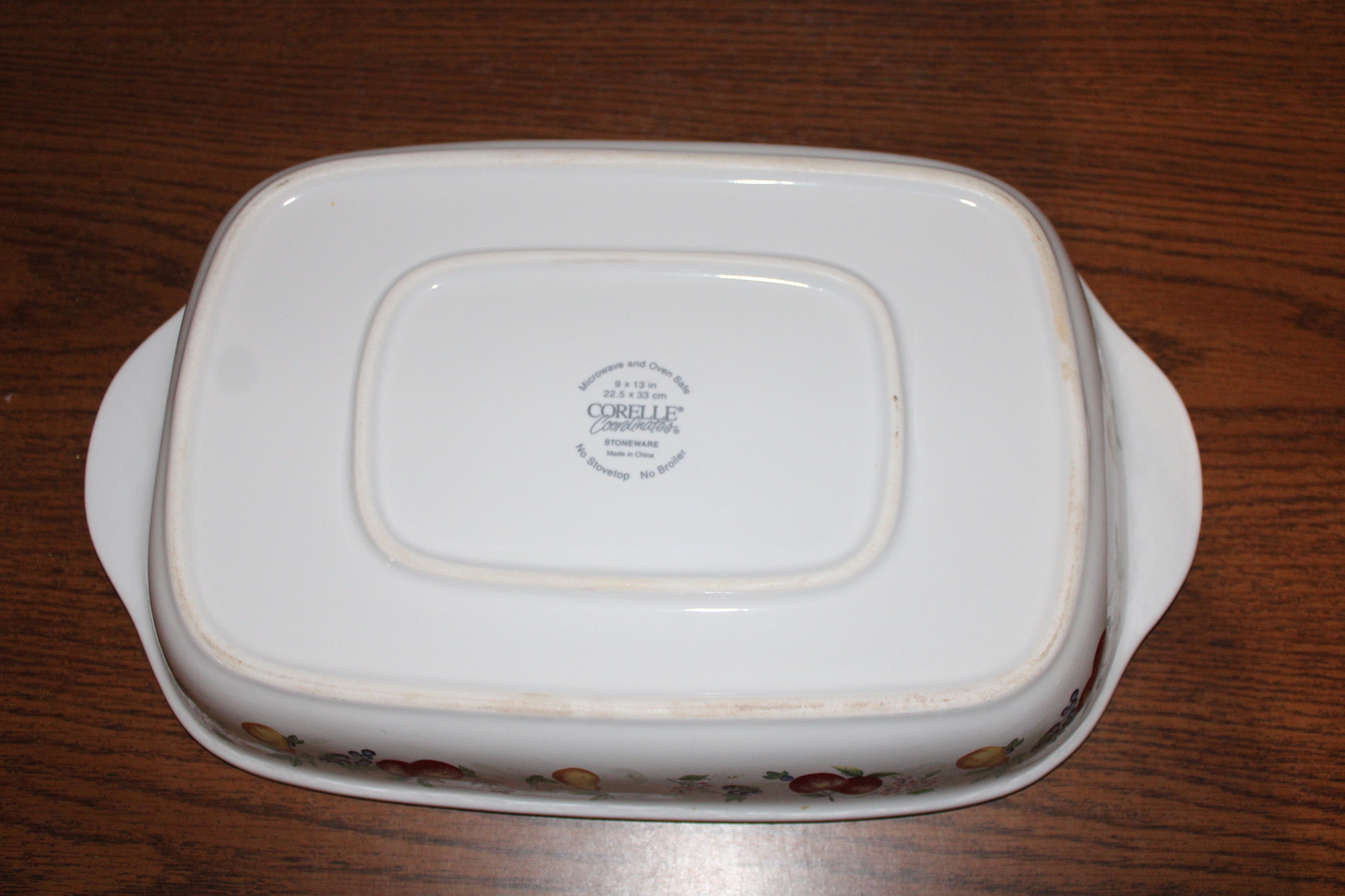 Corelle Coordinates Rectangular Open Roaster Baker Brownie Dish Cake