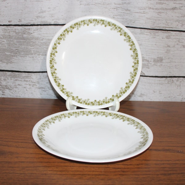 Crazy Daisy Salad Plates Vintage Corelle  Set of 2