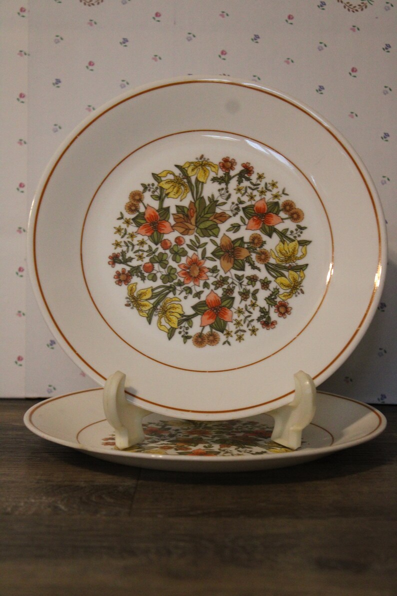 Indian Summer Salad Plates Set of 2 Vintage Corelle Etsy