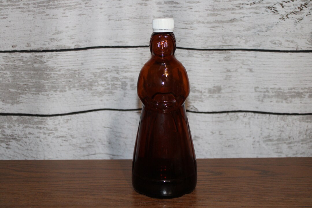 Empty Syrup Mrs. Butterworth's 24 Ounce Empty Vintage Syrup Bottle With White Lid ...