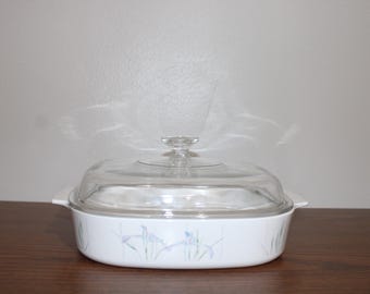 Shadow Iris Corning Ware A-10-B Casserole Dish Open Roaster