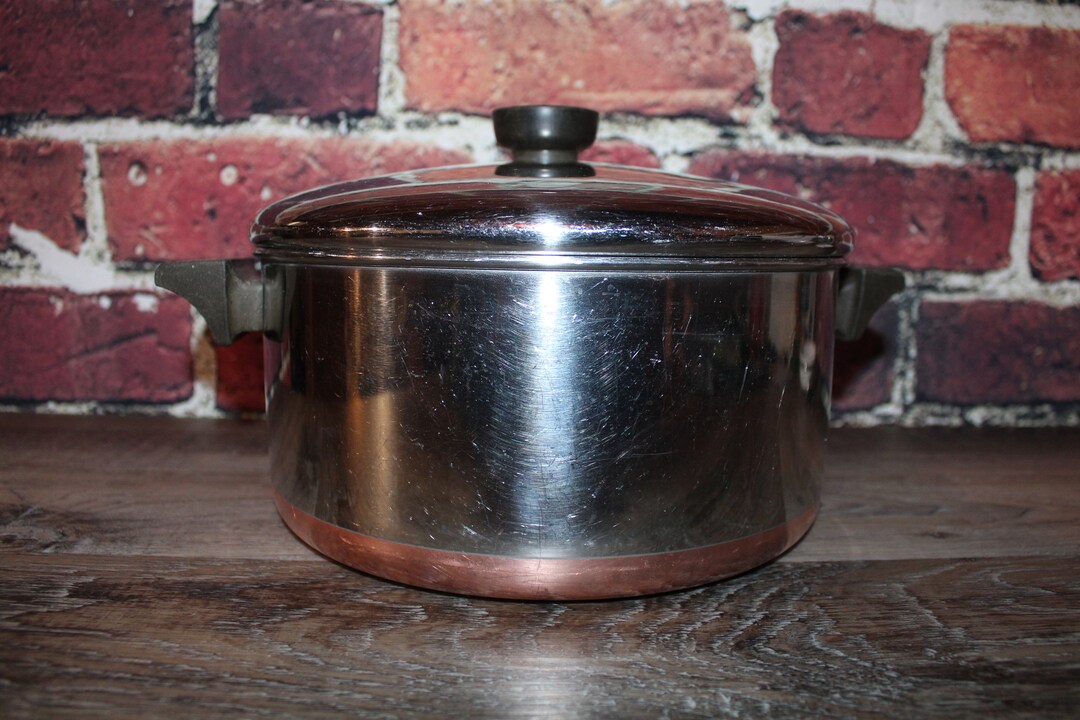 4 1/2 Quart Revere Ware Vintage Stock Pot Soup Kettle Etsy