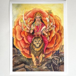 Mother Durga, Strength card from the Lovely Om Tarot