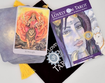 Lovely Om Tarot – 78-Card Hindu Watercolor Deck for Spiritual Growth