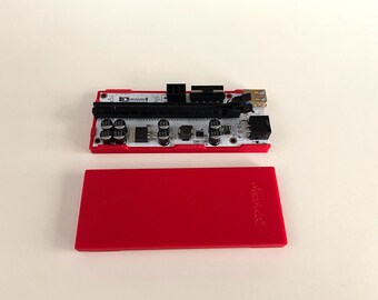 GPU Riser Cover // Mining Rig // 8-capacitor // 3D printed // PCIe Shield //