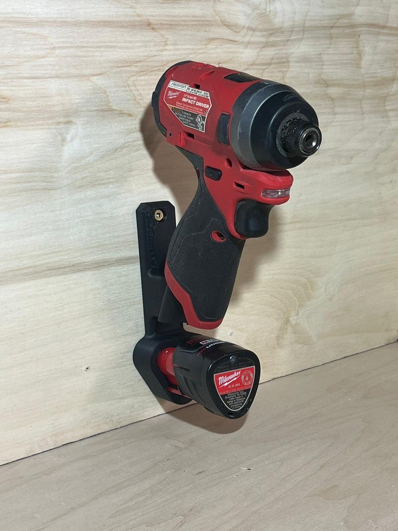 Milwaukee M12 Drill and Battery Mount/holder // Triple // Etsy