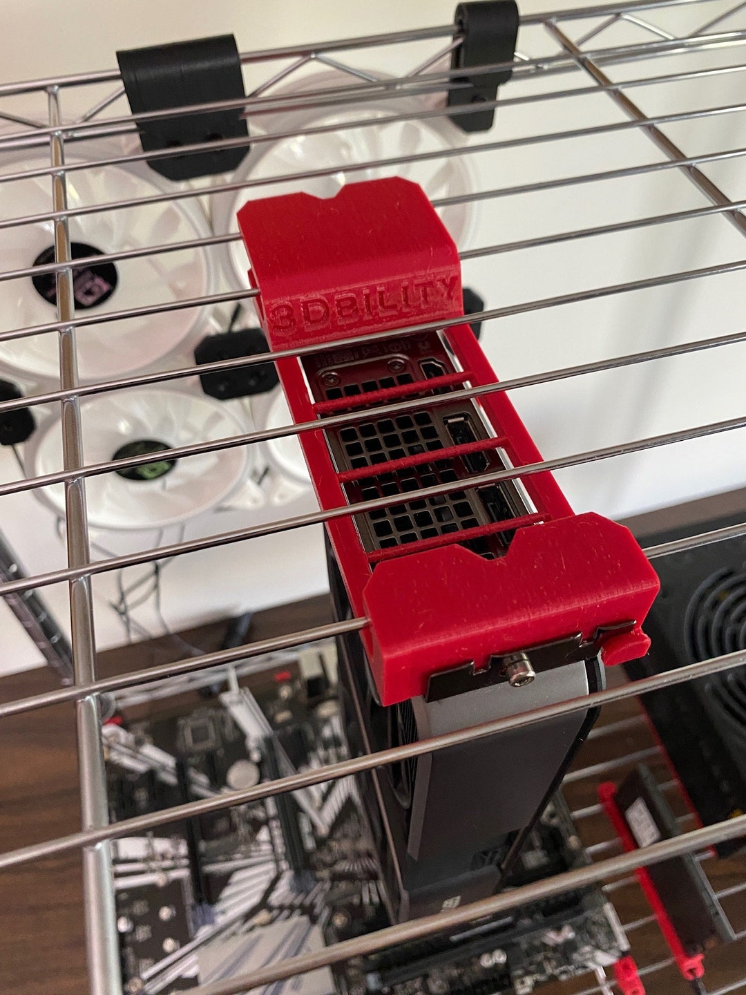 GPU Hanger for Wire Mining Rack // Mining Shelf // M3 Insert and Bolt ...