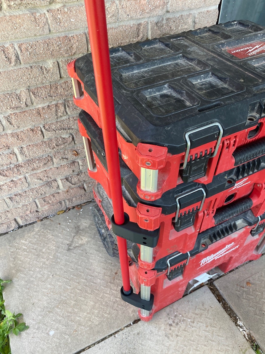 Pipe Bender / Broom Pole Holder Compatible With Milwaukee Packout by