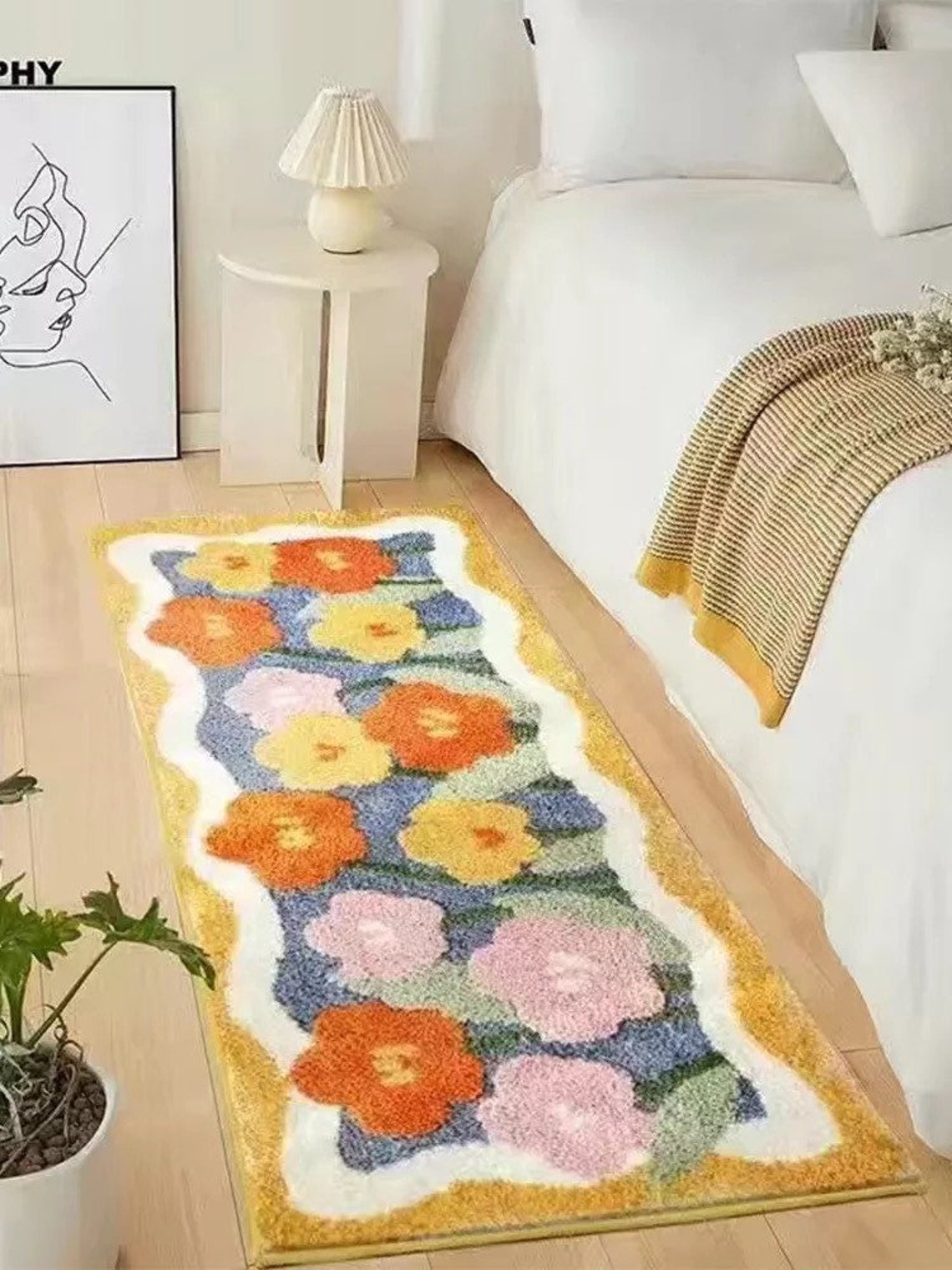 Fluffy Cute Bedroom Rug Carpet for Bedroom Nursery Nonslip Etsy