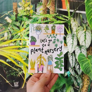 Custom plant nursery card