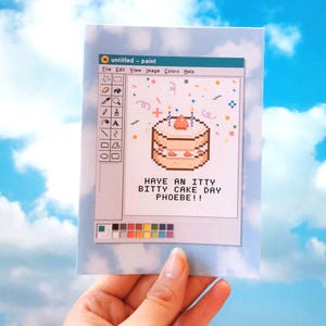 Custom retro paint card