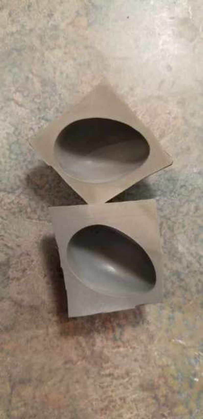 2 EASTER EGG Cream Cheese Mint Molds for Church Service Vintage Rubber