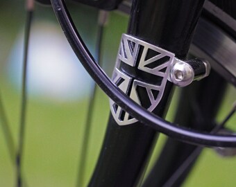 Cable Fender Protector per BROMPTON in ORO Union Jack Flag Cable Fender Protector per BROMPTON in ORO Union Jack Flag