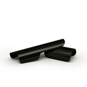 Carbon fiber chain guard frame protector 2-piece set for Brompton