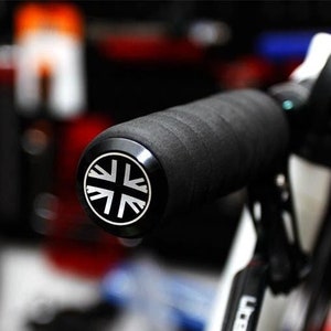 Union Jack handlebar end plugs for Brompton bicycle