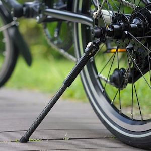Minimalist kickstand for Brompton P/T Line 4/12 speeds