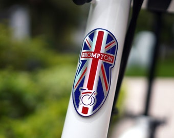 Brompton Union Jack metallic front stem badge