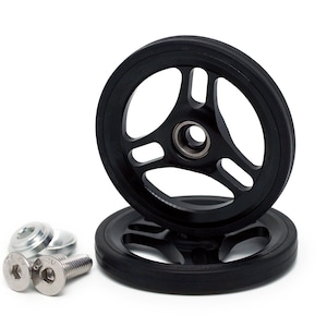 Ultralight ball-bearing easy wheels for Brompton, sleek and lightweight
