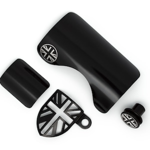 Four-piece frame protection set for Brompton, Union Jack style