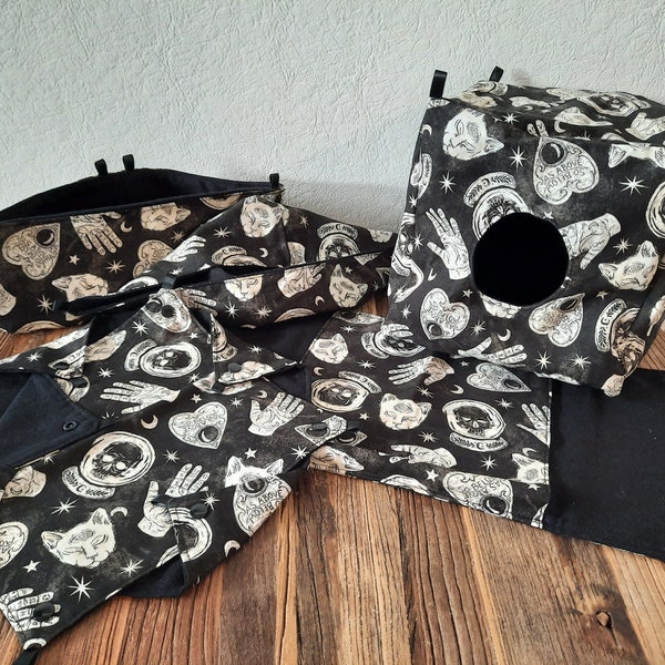 Ensemble de 6 hamacs pour petits animaux Witchy (Sugar Glider/ Rat/ Hampster)