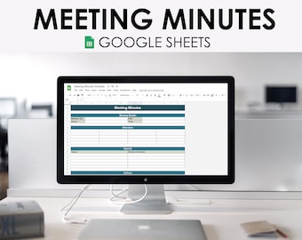 Meeting Minutes, Meeting Notes, Minutes Template, Meeting Notes Template, Printable Meeting Notes, Meeting Minutes Template, Google Sheets