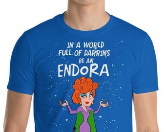 ENDORA-T-shirt, Bewitched, Agnes Moorehead-parodie