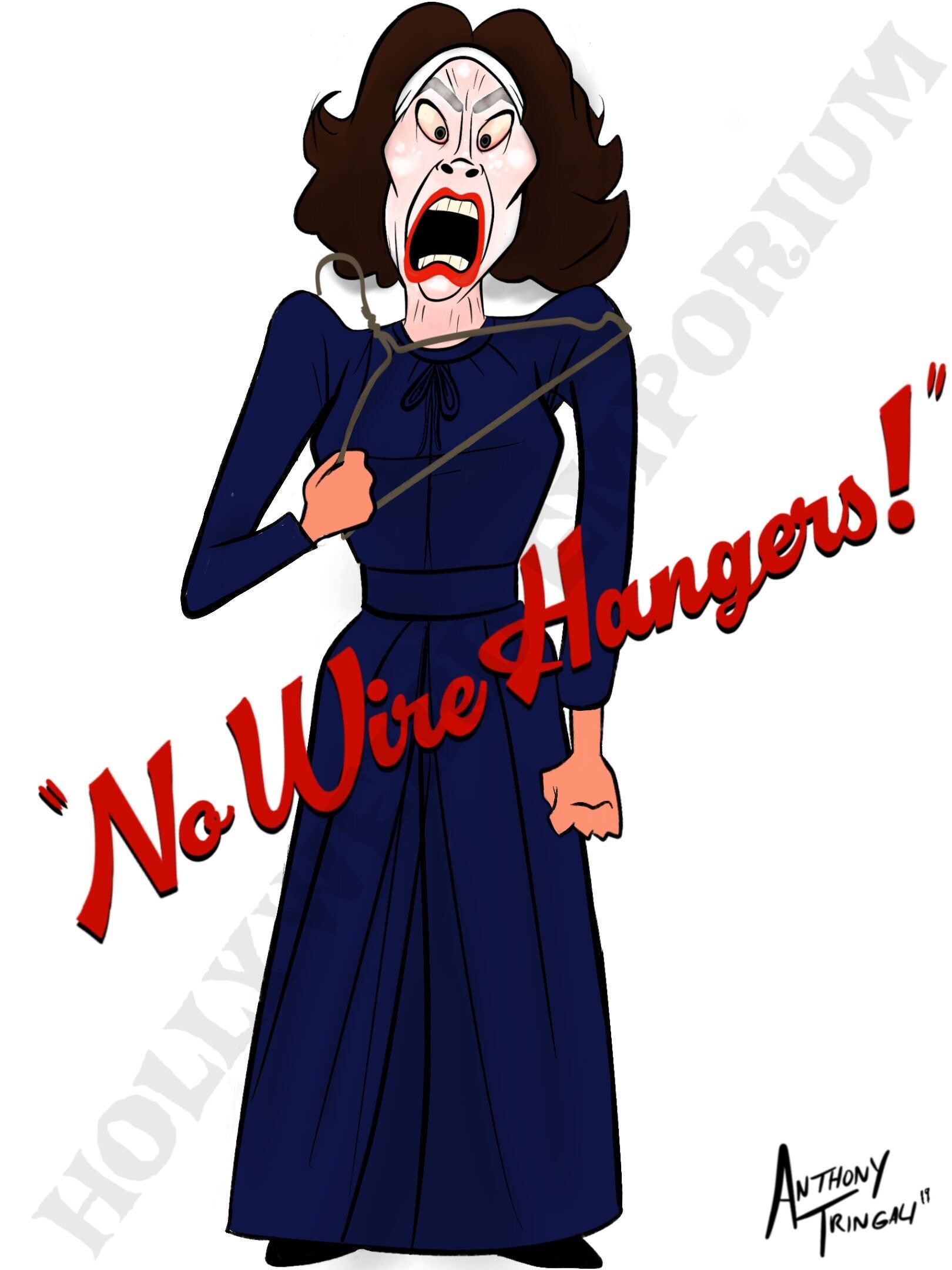 NO WIRE HANGERS Mommie Dearest Parody Faye Dunaway as Joan Etsy