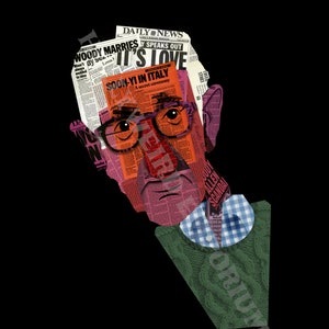 WOODY ALLEN Death By Media Limited Edition Giclée Art Print