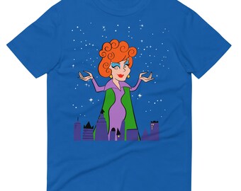 ENDORA-T-shirt, Bewitched, Agnes Moorehead-parodie
