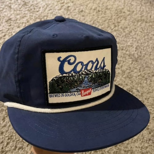Coors Banquet Blue Landscape Snapback Rope Hat Etsy