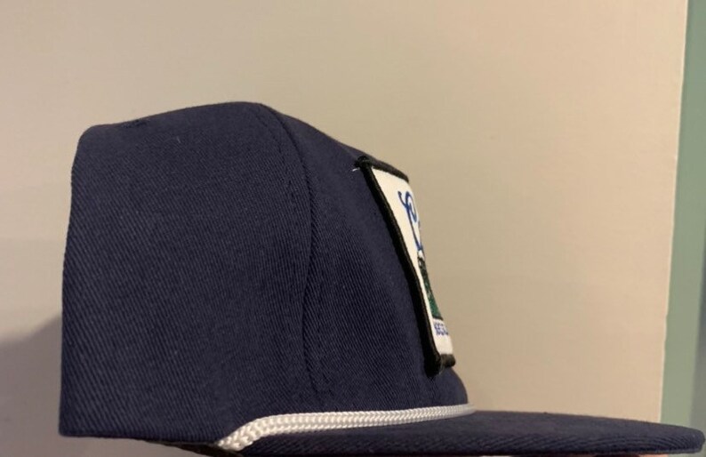 Coors Banquet Blue Landscape Snapback Rope Hat Etsy