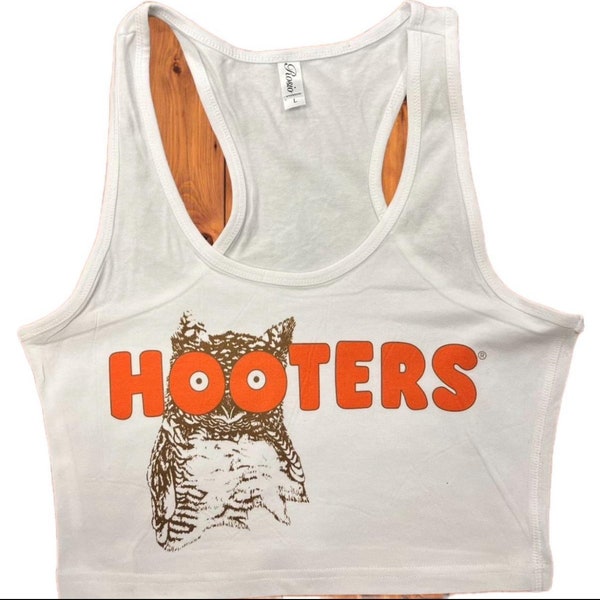 Brand New White Hooters Tank Top