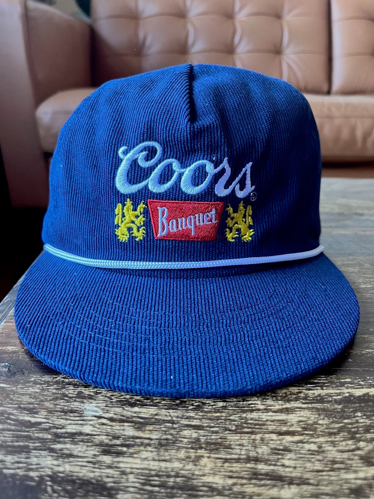 Brand New Handmade Blue Corduroy Coors Banquet Hat With Etsy