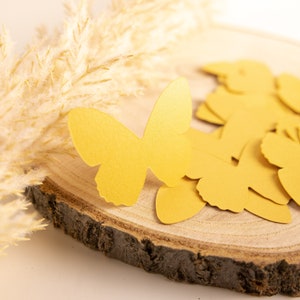 Schmetterlinge | Gold Karton | 3D | Wanddeko | Scrapbooking | Dekoration | Perlmut |