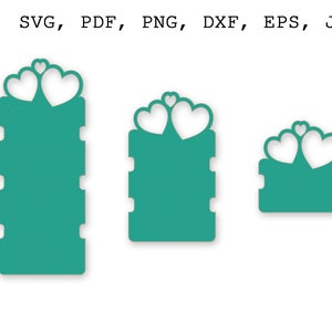 Cartão de pulseira SVG Embalagem de pulseira PNG Cartão de exibição Cricut Exibição de joias SVG